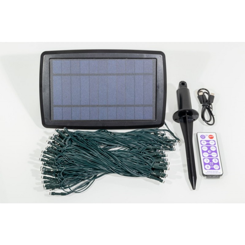 Aurora PRO solcellsslinga (200 LED, flerfärgad)