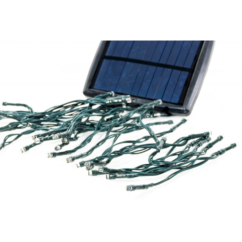 Aurora solcellsdriven ljusslinga (50 LED vit)