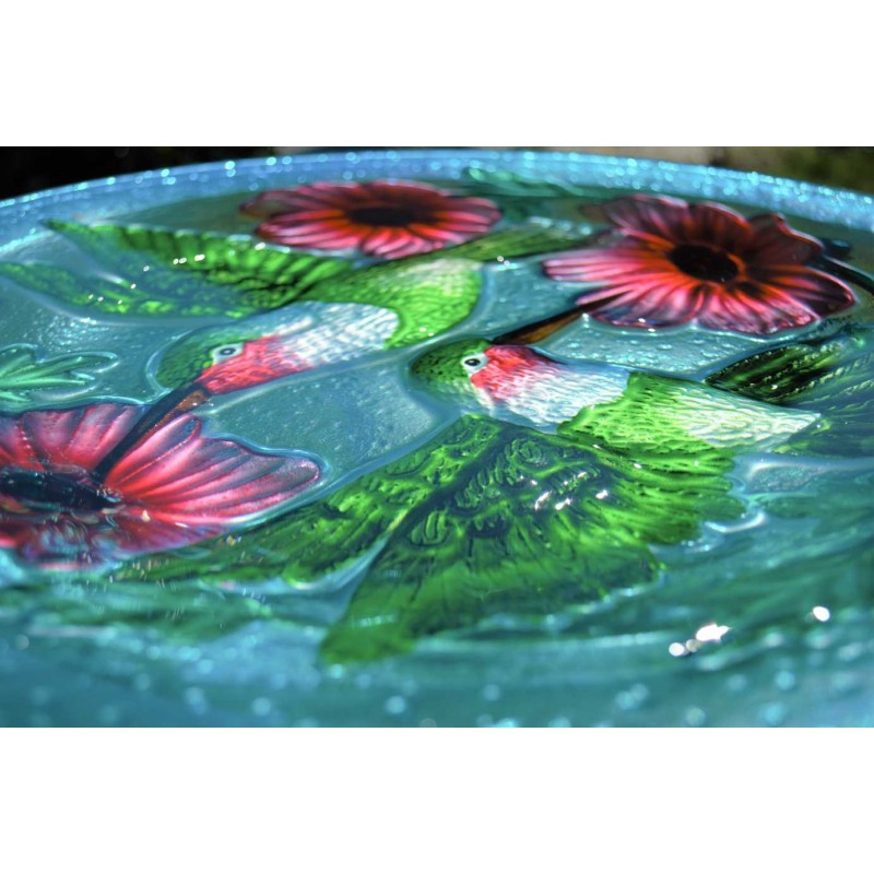 Fågelbad på fot "Kolibrier"