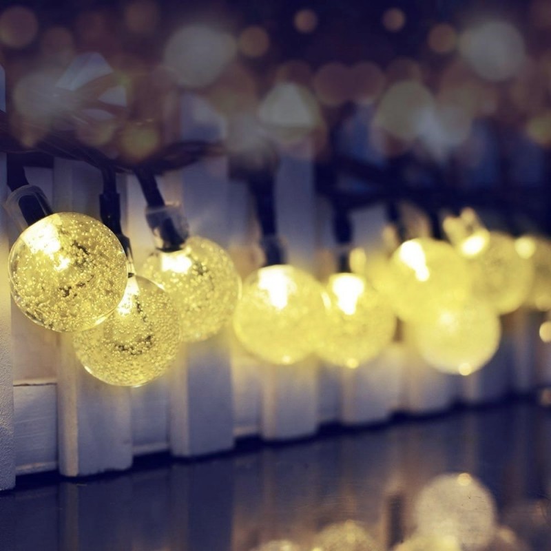 Aurora PRO solcellsslinga, (100 kulformade lampor)