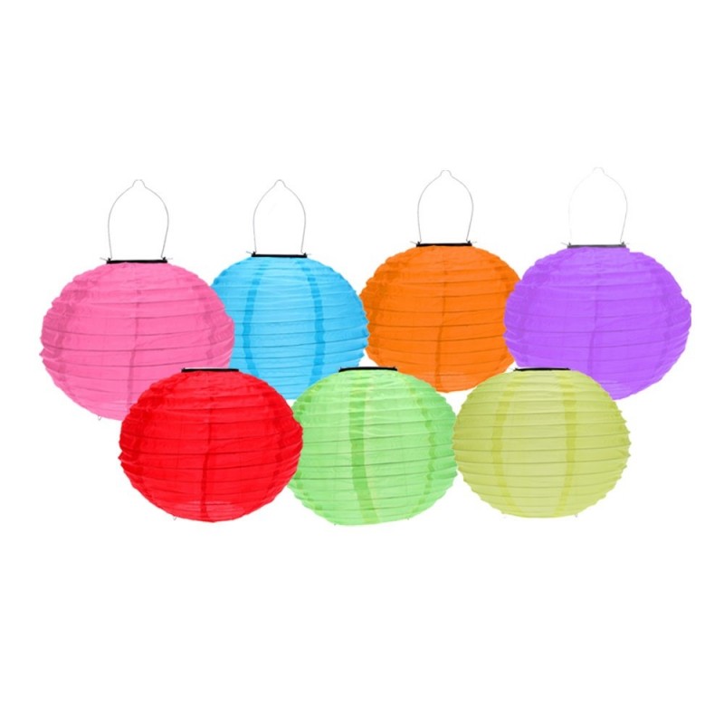 Papperslyktor med solceller