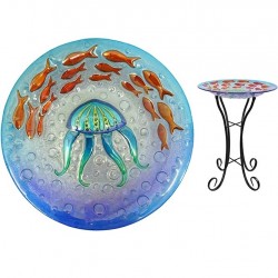 Fågelbad på fot - "Manet och fiskar"