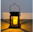 Egholm Solcelle Lanterne med "stearinlys"